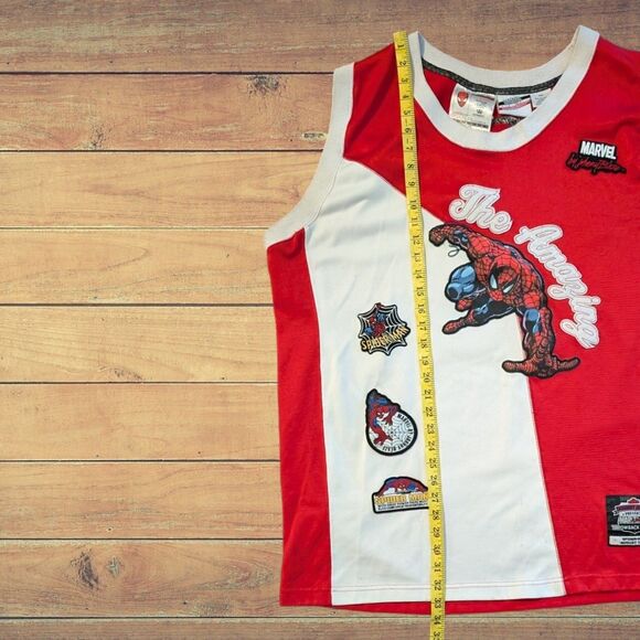 Vintage Y2k Marvel X Johnny Blaze Spider-Man Jersey Men's XXL Hard To Find - Picture 7 of 7